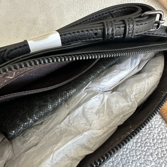 Vince Camuto “Dila” Crossbody – Matte Pebbled Leather (BNWT)-Black - Picture 5 of 6